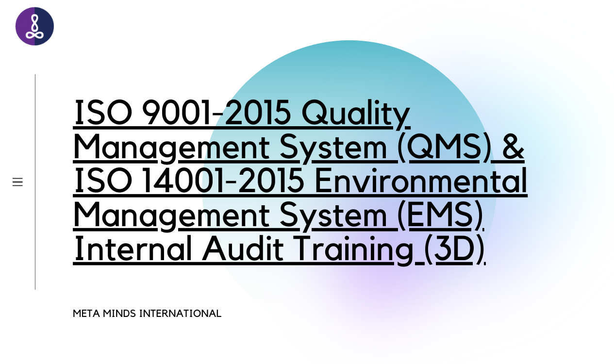 ISO 9001-2015 Quality Management System (QMS) & ISO 14001-2015 Environ ...