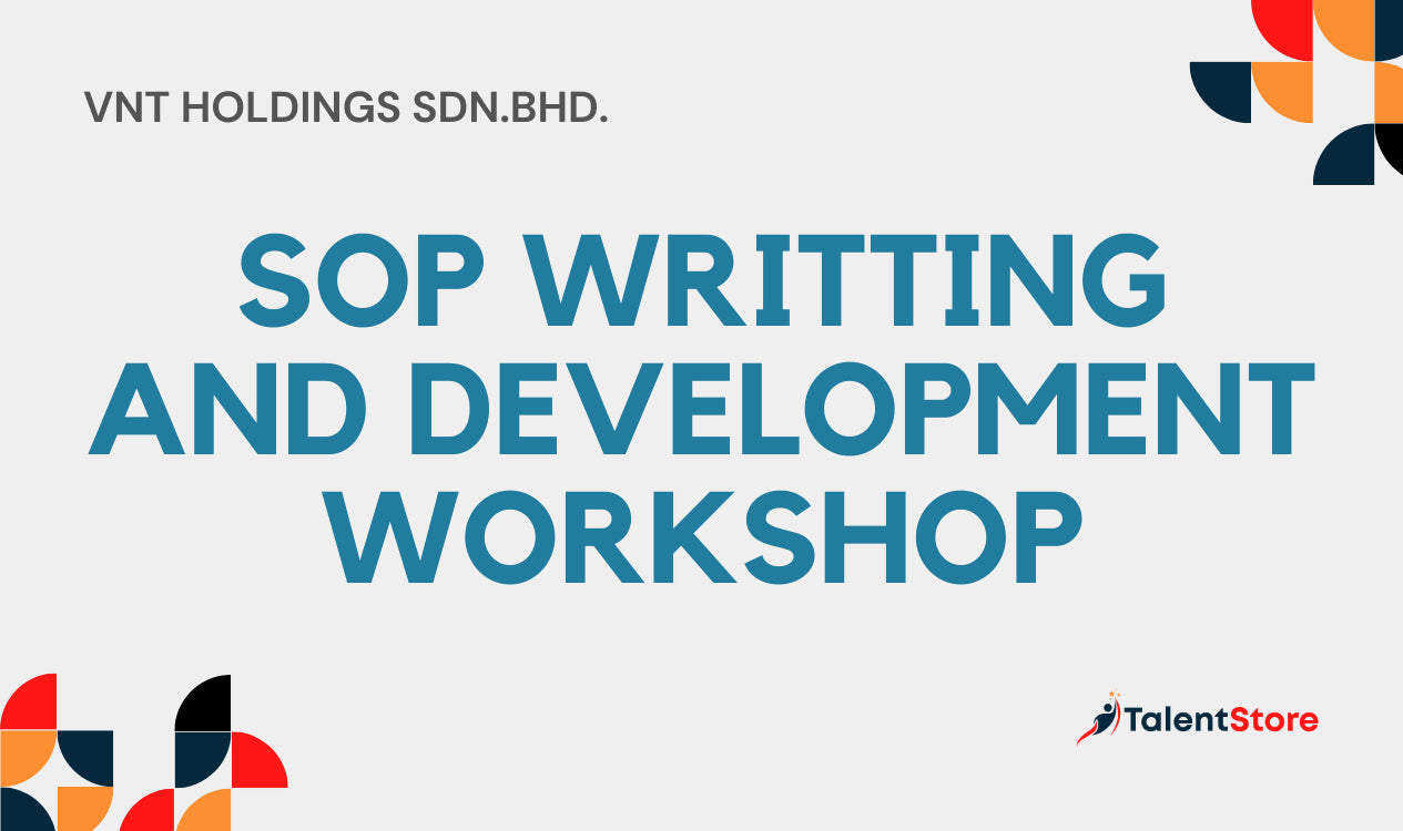 Sw Develop Sop SOP Writing and Development Workshop – TalentStore
